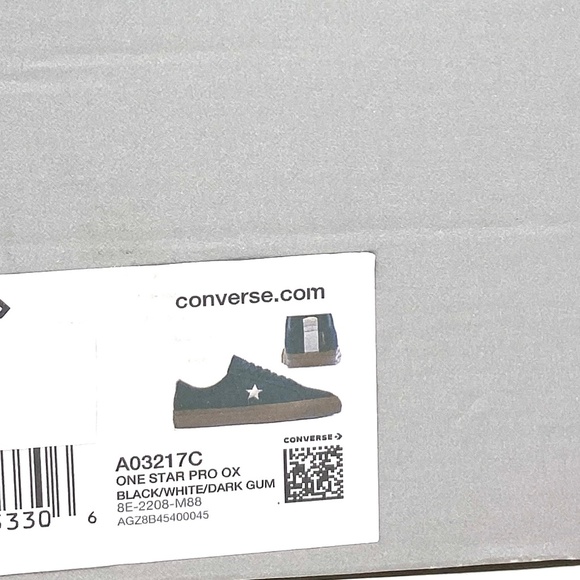 Converse One Star Pro OX Low Top Black Women Canvas Skate Sneakers Size A03217C - Picture 9 of 9